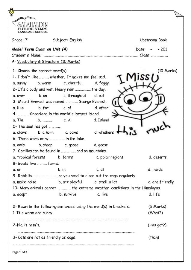 upstream a2 unit 4 worksheet