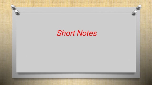 Upstream B1 Writing Short Notes