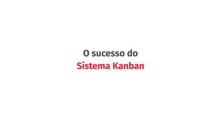 O sucesso do
Sistema Kanban
 