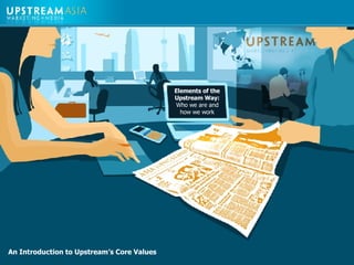An Introduction to Upstream’s Core Values Elements of the Upstream Way: Who we are and how we work 