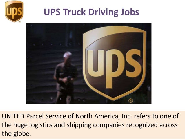 Ups truck driving jobs