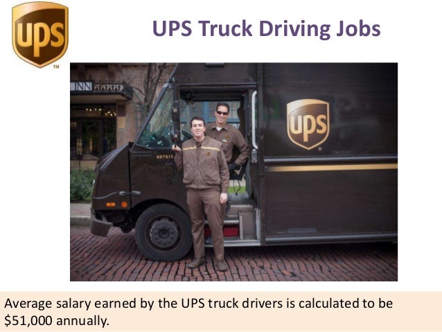 Ups truck driving jobs