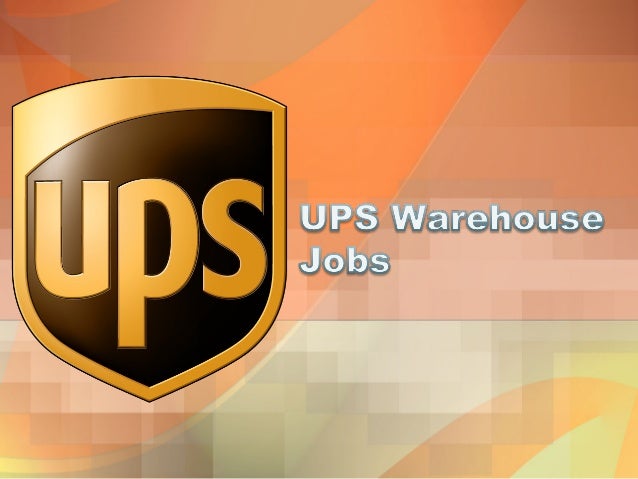 Ups Warehouse Jobs