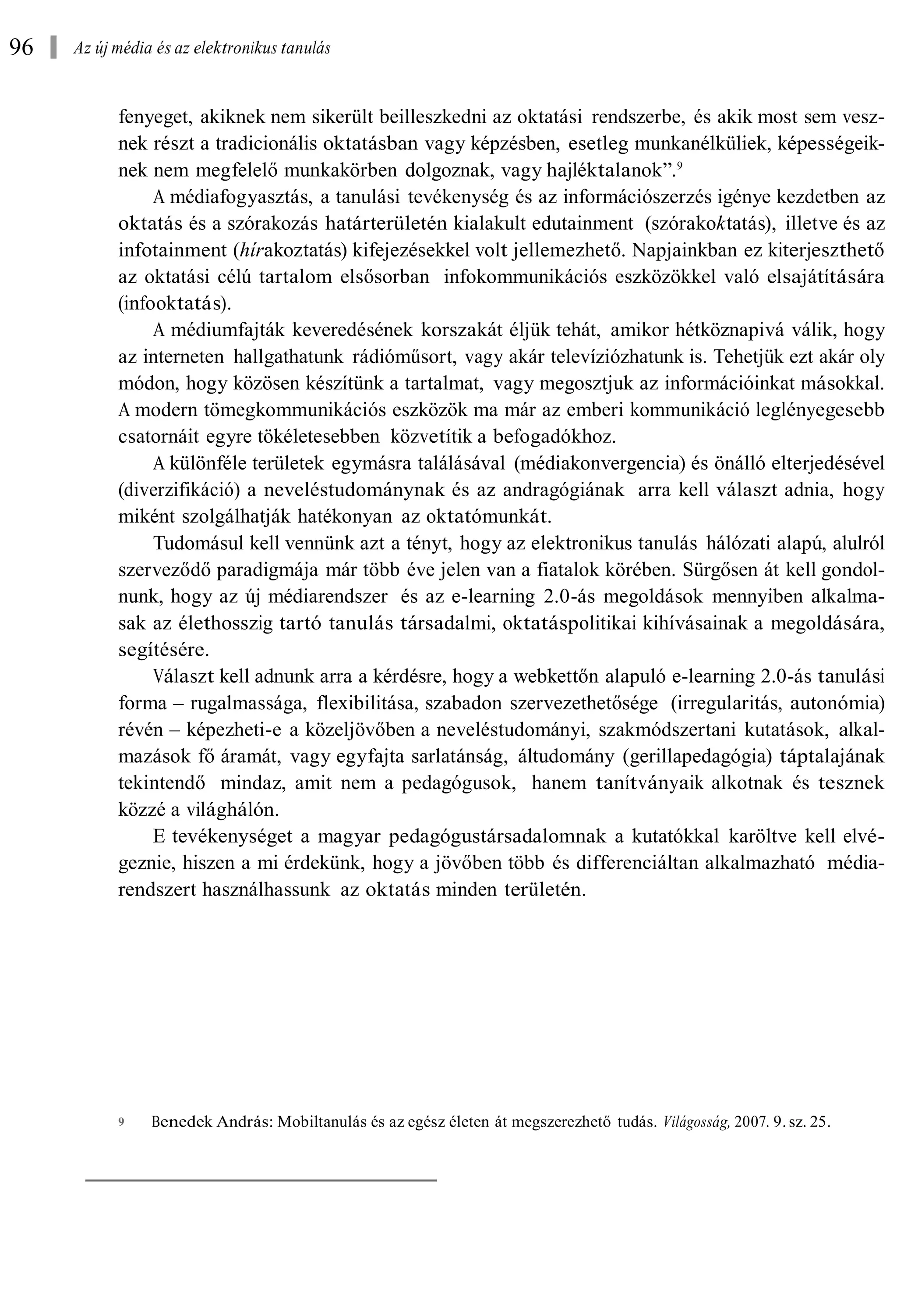 Forgó Sándor: Az  új média és az elektronikus tanulás