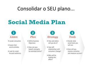 Consolidar o SEU plano...