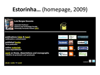 Estorinha… (homepage, 2009)
