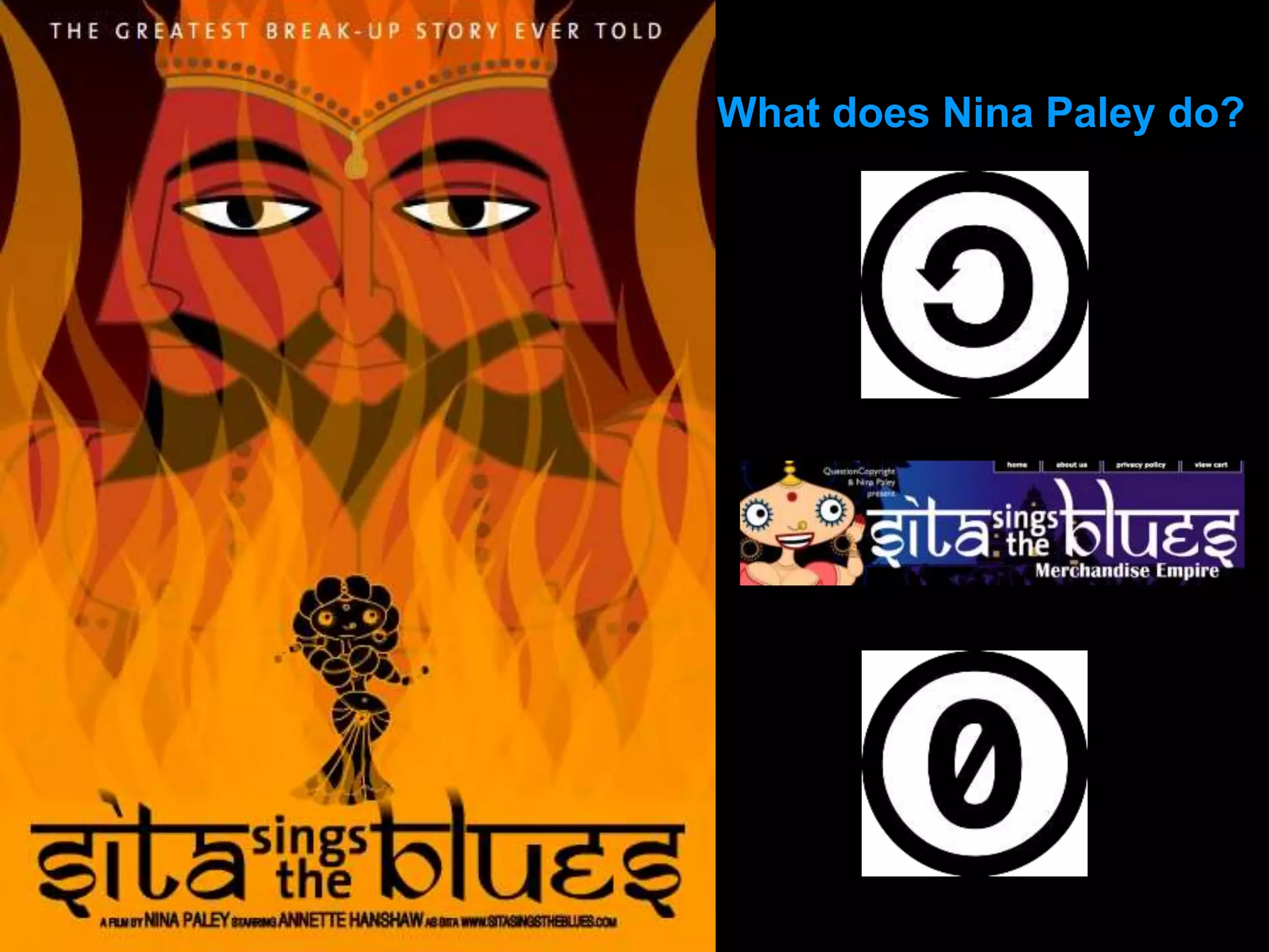 What does Nina Paley do?
 