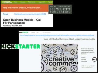https://www.kickstarter.com/projects/creativecommons/made-with-creative-commons-a-book-on-open-business
http://creativecommons.org/weblog/entry/45022
 