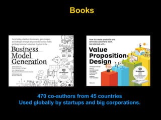 470 co-authors from 45 countries
Used globally by startups and big corporations.
Books
 
