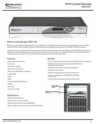 Uptime Devices - Network and Web Enabled Technologies | PDF