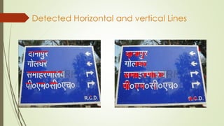 Detected Horizontal and vertical Lines
 