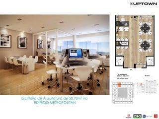 Escritório de Arquitetura de 50,70m² no
         EDIFÍCIO METROPOLITAN
 
