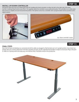 UpTown Adjustable-Height Desk System Installation Manual | PDF