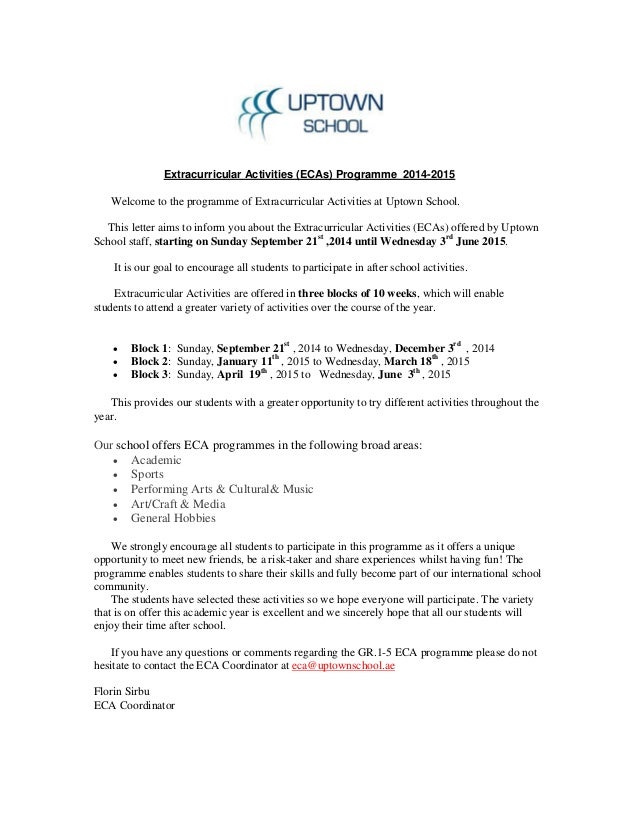resignation letter from extracurricular school activity 28 images