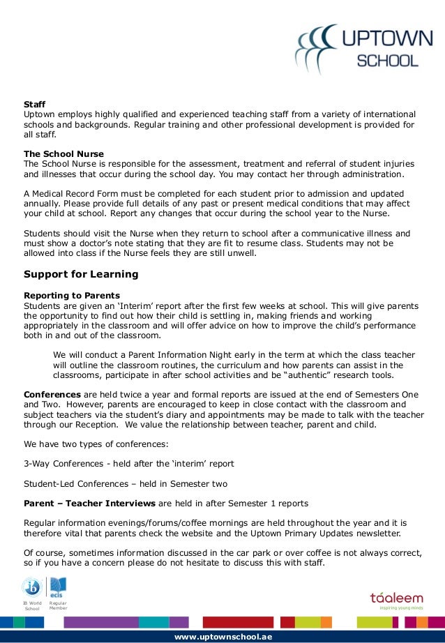 examples of newsletters for parents from teachers