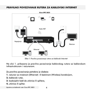 Uputstvo za-ruter-za-kablovski-internet-cissco-epc-3825-1 | PDF