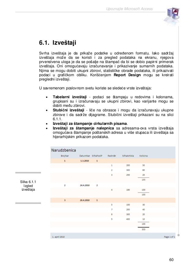 Access 2007 uputstvo pdf online