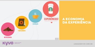 l e s s a k @ k y v o . c o m . b r
a economia
da experiência
 
