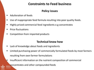 Results of the Uganda pig value chain input and service providers scoping studies