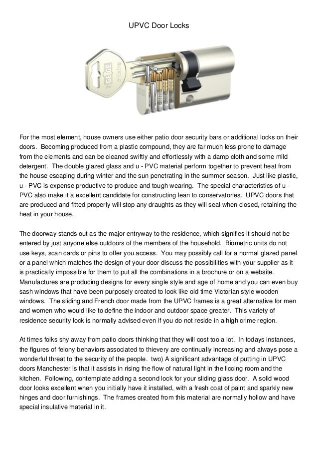 Upvc Door Locks