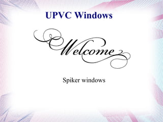 Upvc windows