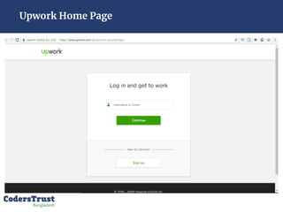 Upwork Home Page
 