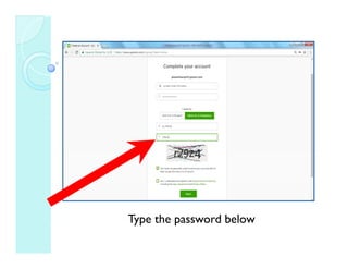 Type the password belowType the password below
 