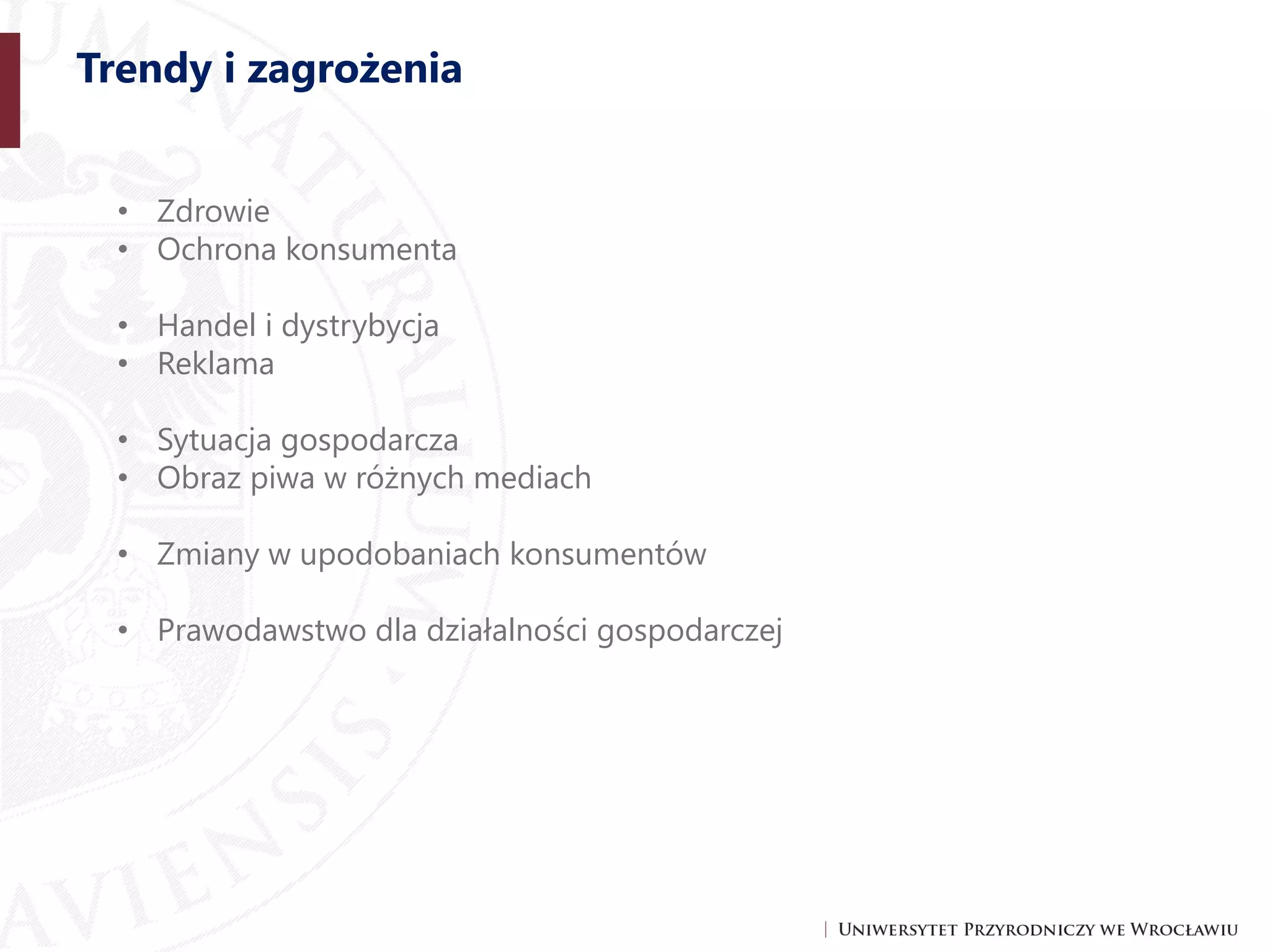 Prawo i ekonomia w piwowarstwie