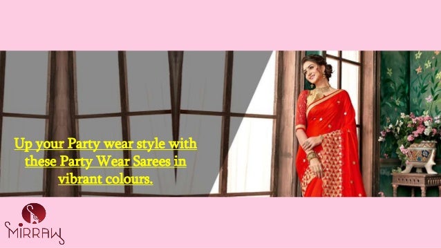 mirraw party wear sarees
