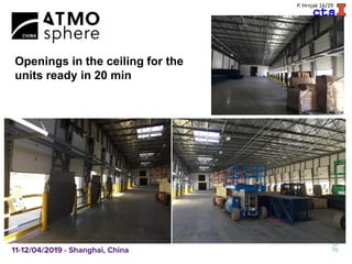 A
P. Hrnjak 16/29
Openings in the ceiling for the
units ready in 20 min
 