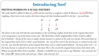Lesson 4 | Introduction to Sorf | Learn Arabic to Understand the Quran ...