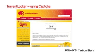 TorrentLocker – using Captcha
 