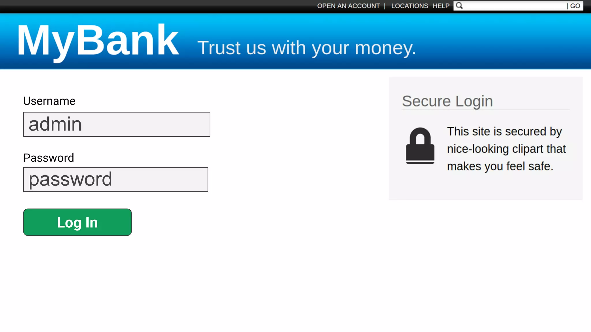 Username
Password
Log In
admin
password
 