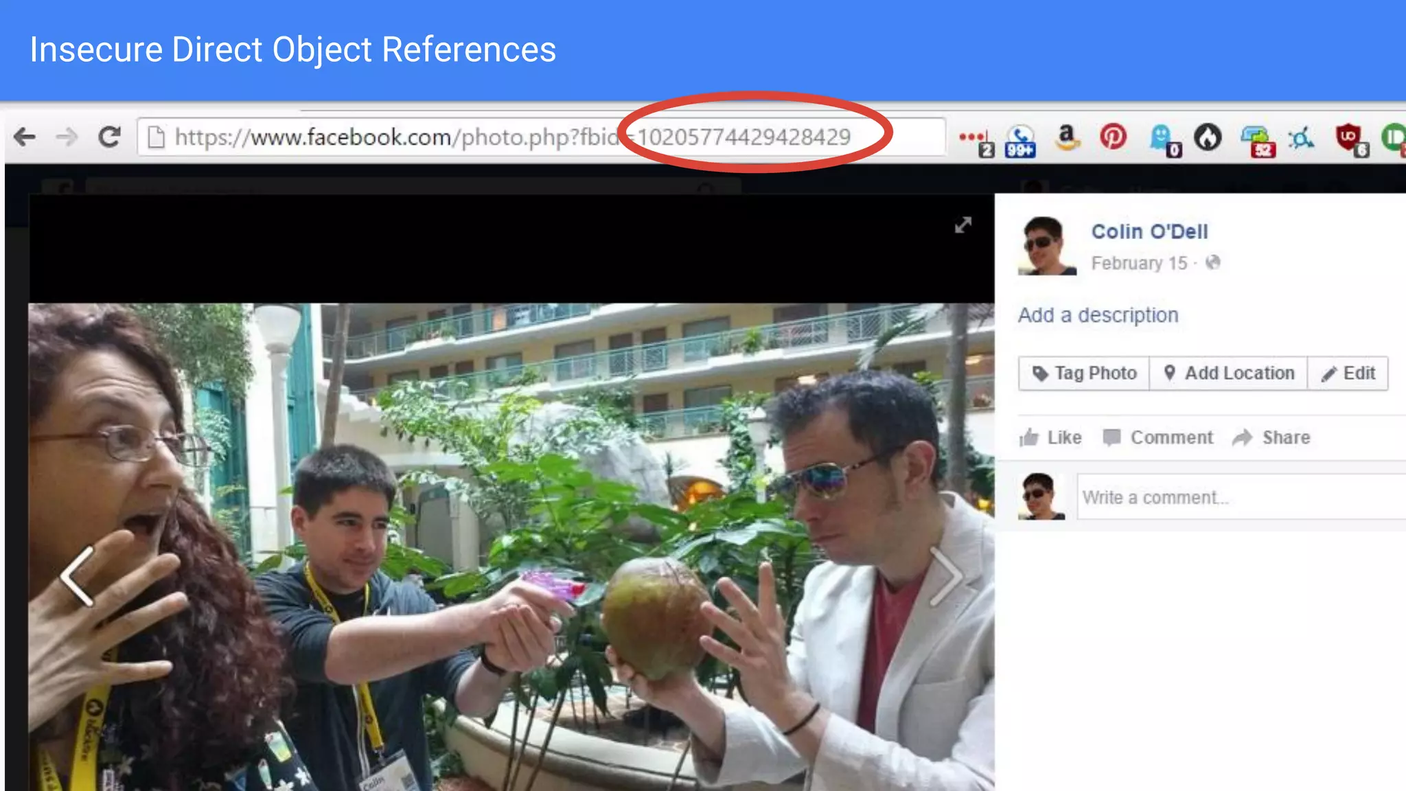 Insecure Direct Object References
 
