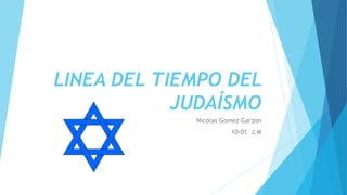 LINEA DEL TIEMPO DEL
JUDAÍSMO
Nicolas Gomez Garzon
10-01 J.M
 