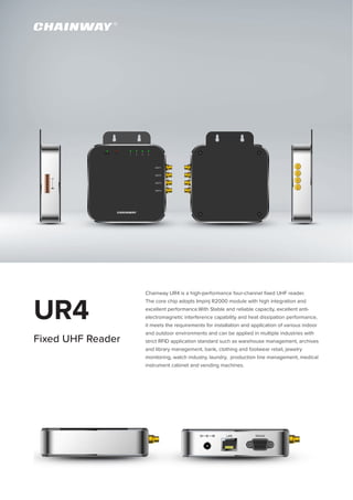 Chainway UR4 Fixed UHF Reader | PDF