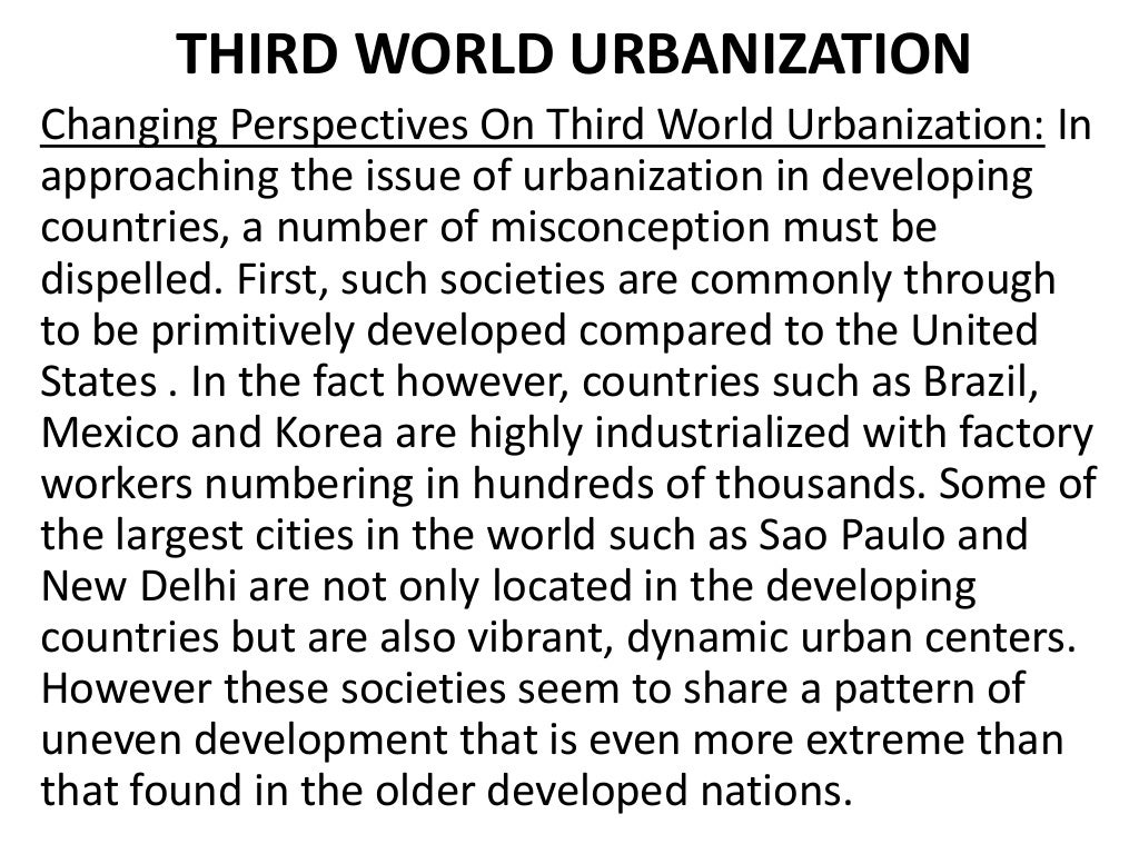 Urban Sociology