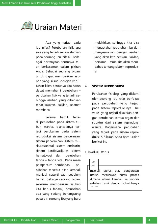 Perubahan Fisiologi Masa Nifas