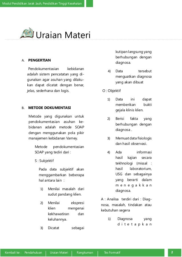 Dokumentasi Asuhan Pada Ibu Nifas