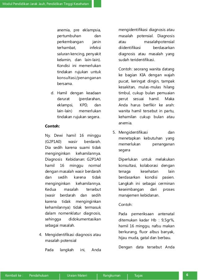 Analisa Data pada Ibu Hamil