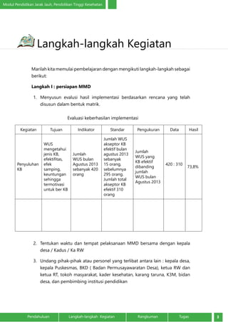 evaluasi dan rencana tindak lanjut | PDF