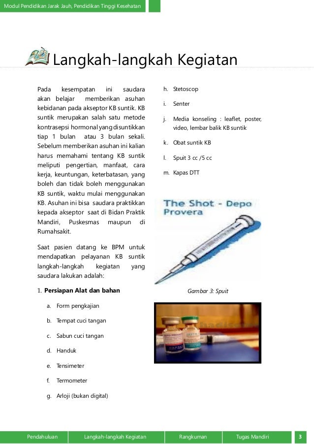 Asuhan Kebidanan Keluarga Berencana Suntik