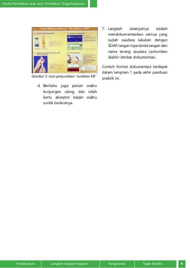 Asuhan Kebidanan Keluarga Berencana Suntik