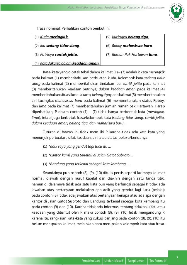 Tata Kalimat Bahasa Indonesia yang Efektif