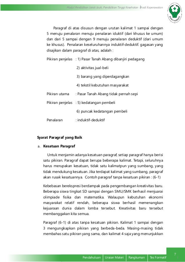 Paragraf Dan Pengembangannya Paragraf Dan Pengembangannya