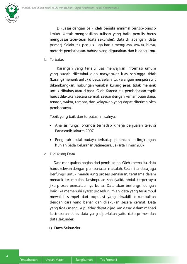 Penulisan Ilmiah dan tulisan Popular