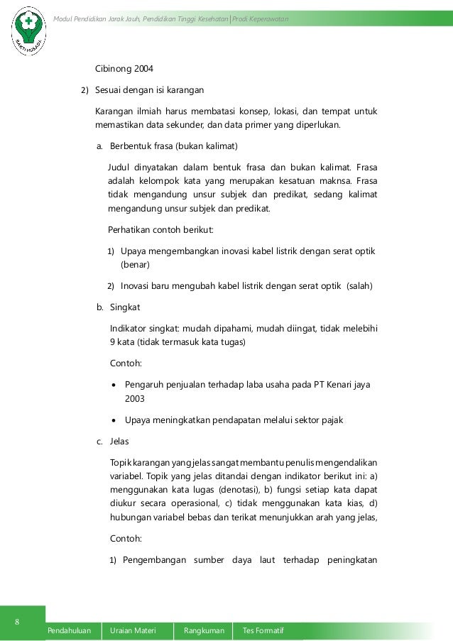 Penulisan Ilmiah dan tulisan Popular