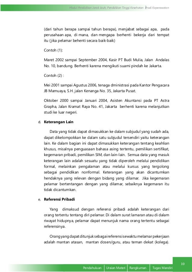 pembuatan surat lamaran kerja 8 638