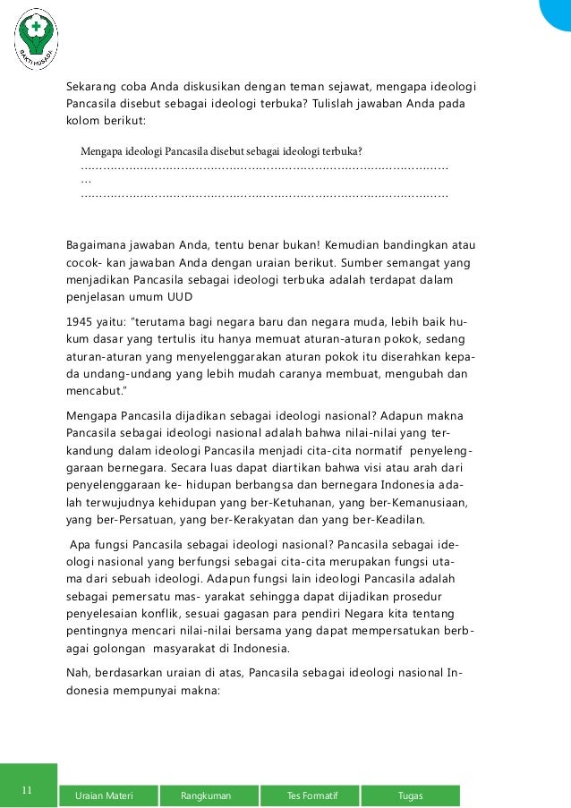 Pengertian Pokok Pancasila