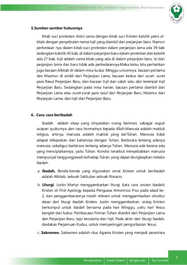 Konsep Agama Kristen Protestan